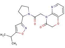 4-{2-[2-(5-isopropylisoxazol-3-yl)pyrrolidin-1-yl]-2-oxoethyl}-2H-pyrido[3,2-b][1,4]oxazin-3(4H)-one