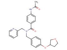 4-(acetylamino)-N-(2-pyridinylmethyl)-N-[4-(tetrahydro-3-furanyloxy)benzyl]benzamide