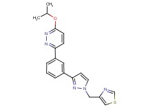 3-isopropoxy-6-{3-[1-(1,3-thiazol-4-ylmethyl)-1H-pyrazol-3-yl]phenyl}pyridazine