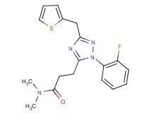 3-[1-(2-fluorophenyl)-3-(2-thienylmethyl)-1H-1,2,4-triazol-5-yl]-N,N-dimethylpropanamide
