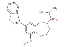 7-(1-benzothien-3-yl)-4-isobutyryl-9-methoxy-2,3,4,5-tetrahydro-1,4-benzoxazepine