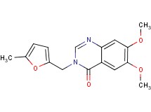 6,7-dimethoxy-3-[(5-methyl-2-furyl)methyl]quinazolin-4(3H)-one