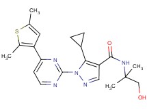 5-cyclopropyl-1-[4-(2,5-dimethyl-3-thienyl)-2-pyrimidinyl]-N-(2-hydroxy-1,1-dimethylethyl)-1H-pyrazole-4-carboxamide