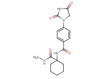 4-(2,4-dioxoimidazolidin-1-yl)-N-{1-[(methylamino)carbonyl]cyclohexyl}benzamide