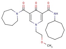 5-(1-azepanylcarbonyl)-N-cyclooctyl-1-(2-methoxyethyl)-4-oxo-1,4-dihydro-3-pyridinecarboxamide