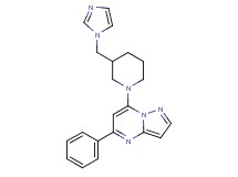 7-[3-(1H-imidazol-1-ylmethyl)-1-piperidinyl]-5-phenylpyrazolo[1,5-a]pyrimidine