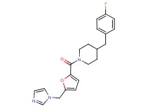 4-(4-fluorobenzyl)-1-[5-(1H-imidazol-1-ylmethyl)-2-furoyl]piperidine