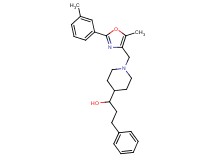 1-(1-{[5-methyl-2-(3-methylphenyl)-1,3-oxazol-4-yl]methyl}-4-piperidinyl)-3-phenyl-1-propanol