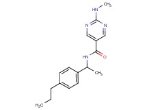 2-(methylamino)-N-[1-(4-propylphenyl)ethyl]pyrimidine-5-carboxamide