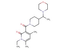 1-ethyl-4,6-dimethyl-3-({4-[1-(4-morpholinyl)ethyl]-1-piperidinyl}carbonyl)-2(1H)-pyridinone