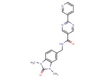 N-[(1,3-dimethyl-2-oxo-2,3-dihydro-1H-benzimidazol-5-yl)methyl]-2-(3-pyridinyl)-5-pyrimidinecarboxamide