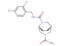 (1S*,5R*)-3-acetyl-N-(2,4-dichlorobenzyl)-3,6-diazabicyclo[3.2.2]nonane-6-carboxamide