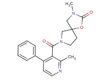 3-methyl-7-[(2-methyl-4-phenyl-3-pyridinyl)carbonyl]-1-oxa-3,7-diazaspiro[4.4]nonan-2-one