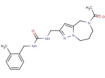 N-[(5-acetyl-5,6,7,8-tetrahydro-4H-pyrazolo[1,5-a][1,4]diazepin-2-yl)methyl]-N'-(2-methylbenzyl)urea