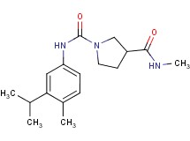 N~1~-(3-isopropyl-4-methylphenyl)-N~3~-methylpyrrolidine-1,3-dicarboxamide