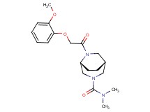 (1R*,5R*)-6-[(2-methoxyphenoxy)acetyl]-N,N-dimethyl-3,6-diazabicyclo[3.2.2]nonane-3-carboxamide