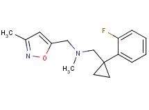 {[1-(2-fluorophenyl)cyclopropyl]methyl}methyl[(3-methyl-5-isoxazolyl)methyl]amine trifluoroacetate