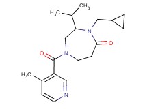 4-(cyclopropylmethyl)-3-isopropyl-1-[(4-methylpyridin-3-yl)carbonyl]-1,4-diazepan-5-one