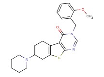 3-(2-methoxybenzyl)-7-(1-piperidinyl)-5,6,7,8-tetrahydro[1]benzothieno[2,3-d]pyrimidin-4(3H)-one