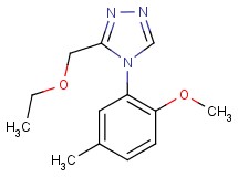 3-(ethoxymethyl)-4-(2-methoxy-5-methylphenyl)-4H-1,2,4-triazole