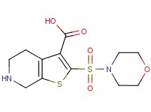 2-(morpholin-4-ylsulfonyl)-4,5,6,7-tetrahydrothieno[2,3-c]pyridine-3-carboxylic acid