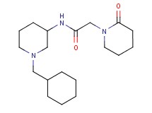 N-[1-(cyclohexylmethyl)-3-piperidinyl]-2-(2-oxo-1-piperidinyl)acetamide