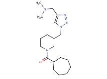 1-(1-{[1-(cycloheptylcarbonyl)piperidin-3-yl]methyl}-1H-1,2,3-triazol-4-yl)-N,N-dimethylmethanamine