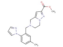 methyl 5-[5-methyl-2-(1H-pyrazol-1-yl)benzyl]-4,5,6,7-tetrahydropyrazolo[1,5-a]pyrazine-2-carboxylate