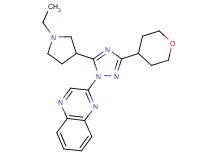 2-[5-(1-ethylpyrrolidin-3-yl)-3-(tetrahydro-2H-pyran-4-yl)-1H-1,2,4-triazol-1-yl]quinoxaline