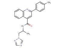 2-(4-methylphenyl)-N-[1-methyl-2-(1H-1,2,4-triazol-1-yl)ethyl]-4-quinolinecarboxamide
