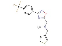 N-methyl-1-(3-thienyl)-N-({3-[4-(trifluoromethyl)phenyl]-1,2,4-oxadiazol-5-yl}methyl)methanamine