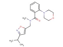 N-[(3-isopropylisoxazol-5-yl)methyl]-N-methyl-2-morpholin-4-ylbenzamide