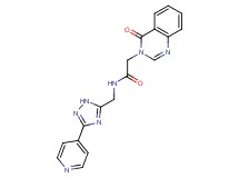 2-(4-oxo-3(4H)-quinazolinyl)-N-{[3-(4-pyridinyl)-1H-1,2,4-triazol-5-yl]methyl}acetamide
