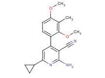 2-amino-6-cyclopropyl-4-(2,4-dimethoxy-3-methylphenyl)nicotinonitrile