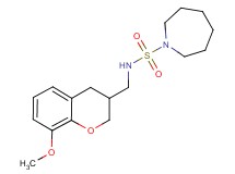 N-[(8-methoxy-3,4-dihydro-2H-chromen-3-yl)methyl]azepane-1-sulfonamide