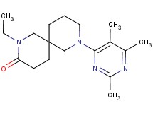 2-ethyl-8-(2,5,6-trimethyl-4-pyrimidinyl)-2,8-diazaspiro[5.5]undecan-3-one