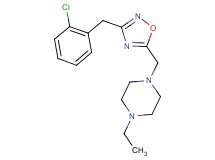 1-{[3-(2-chlorobenzyl)-1,2,4-oxadiazol-5-yl]methyl}-4-ethylpiperazine