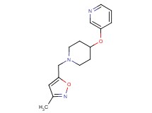3-({1-[(3-methylisoxazol-5-yl)methyl]piperidin-4-yl}oxy)pyridine