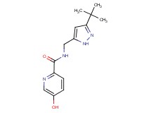 N-[(3-tert-butyl-1H-pyrazol-5-yl)methyl]-5-hydroxypyridine-2-carboxamide