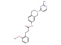N-[2-(2-aminopyrimidin-4-yl)-1,2,3,4-tetrahydroisoquinolin-7-yl]-3-(2-methoxyphenyl)propanamide