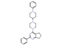 2-phenyl-4-[4-(1-phenyl-4-piperidinyl)-1-piperazinyl]-6,7-dihydro-5H-cyclopenta[d]pyrimidine