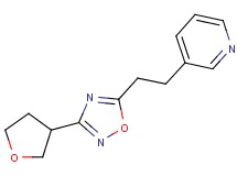 3-{2-[3-(tetrahydrofuran-3-yl)-1,2,4-oxadiazol-5-yl]ethyl}pyridine