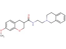 N-[2-(3,4-dihydroisoquinolin-2(1H)-yl)ethyl]-7-methoxychromane-3-carboxamide