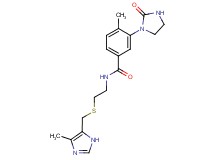 4-methyl-N-(2-{[(4-methyl-1H-imidazol-5-yl)methyl]thio}ethyl)-3-(2-oxo-1-imidazolidinyl)benzamide