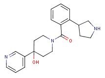 4-(3-pyridinyl)-1-[2-(3-pyrrolidinyl)benzoyl]-4-piperidinol dihydrochloride