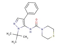 N-(1-tert-butyl-4-phenyl-1H-pyrazol-5-yl)thiomorpholine-4-carboxamide