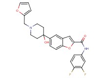 N-(3,4-difluorophenyl)-5-[1-(2-furylmethyl)-4-hydroxy-4-piperidinyl]-1-benzofuran-2-carboxamide