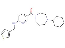 5-[(4-cyclohexyl-1,4-diazepan-1-yl)carbonyl]-N-(3-thienylmethyl)-2-pyridinamine