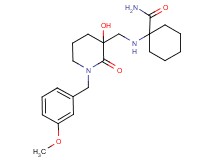 1-({[3-hydroxy-1-(3-methoxybenzyl)-2-oxopiperidin-3-yl]methyl}amino)cyclohexanecarboxamide