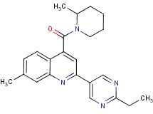 2-(2-ethylpyrimidin-5-yl)-7-methyl-4-[(2-methylpiperidin-1-yl)carbonyl]quinoline